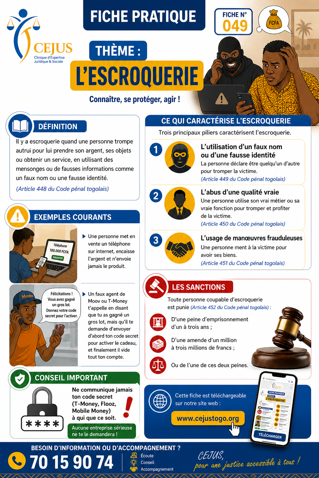 FICHE PRATIQUE N049_L'ESCROQUERIE
